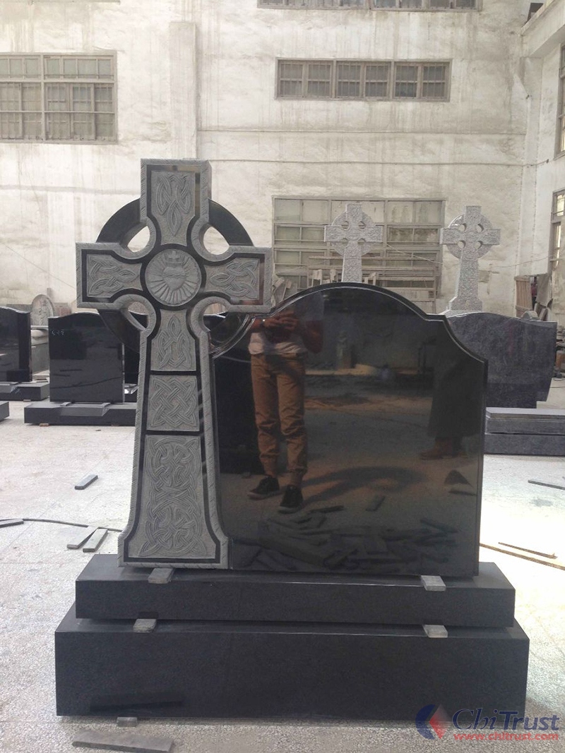 Shanxi Black Ireland style Tombstone
